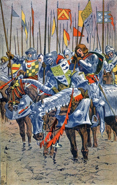 Schlacht von Azincourt von Louis Charles Bombled
