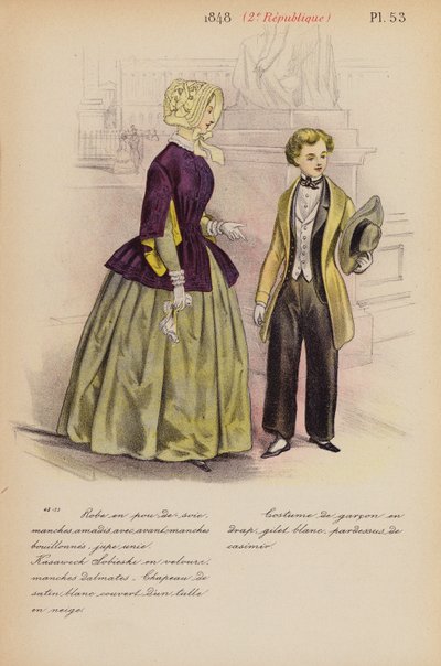 Französische Mode: 1848, 2. Republik von Louis Colas