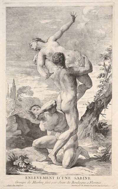 Raub der Sabinerinnen, 1700er Jahre von Louis Desplaces