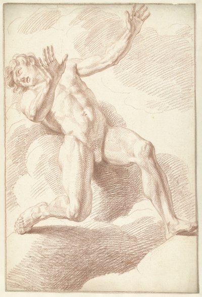 Männlicher Akt, liegend von Louis Fabritius Dubourg