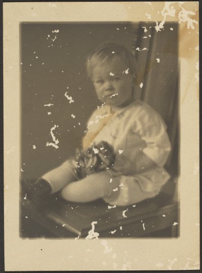 Porträt eines Babys von Louis Fleckenstein