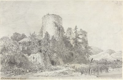 Ansicht des Schlosses von Saconnex von Louis Francois Cassas