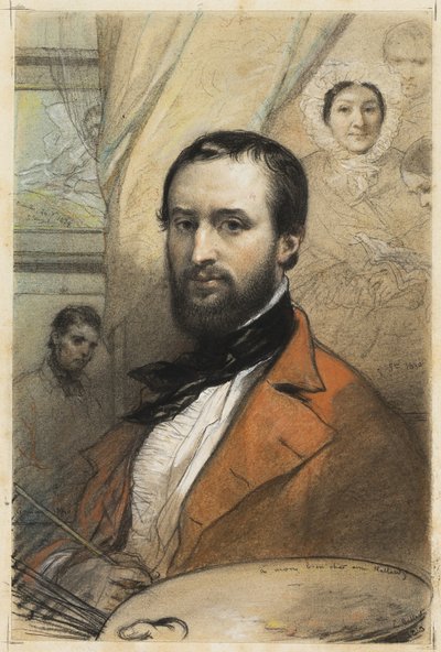 Selbstporträt von Louis Gallait
