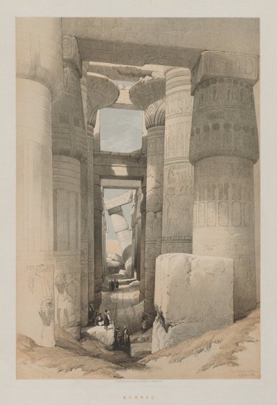 Ägypten und Nubien, Band II: Karnak, 1847 von Louis Haghe