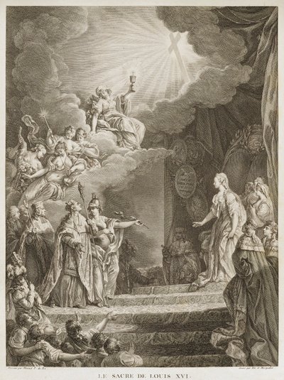 Die Krönung von Ludwig XVI von Louis Joseph I Masquelier
