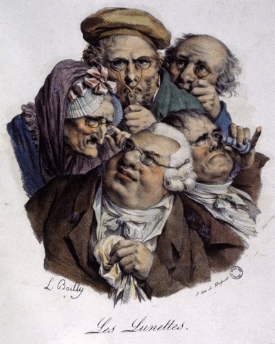Die Brille, ca. 1820 (Gravur) von Louis Leopold (after) Boilly