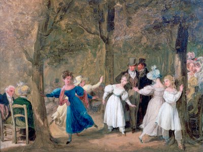 Wiedersehen im Jardin du Luxembourg, 1761-1845 von Louis Leopold Boilly