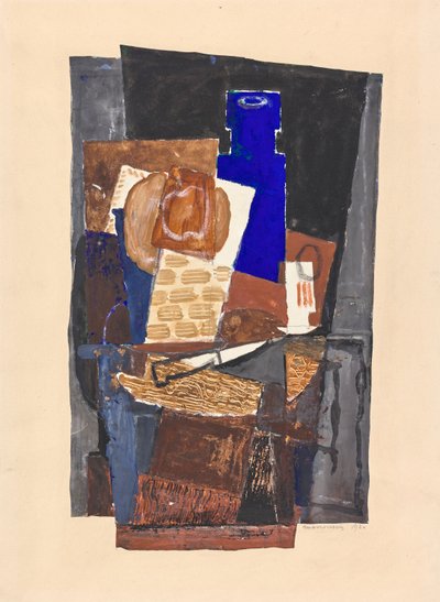 Stillleben mit Messer von Louis Marcoussis