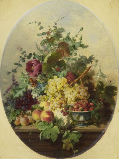 Stillleben mit Früchten und Blumen von Louis Martinet