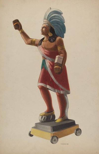 Indianer im Zigarrenladen von Louis Plogsted
