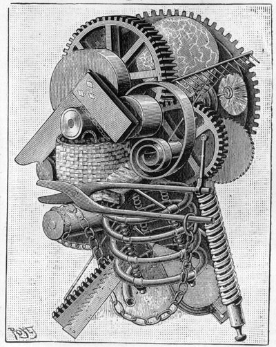 Der Kopf eines Erfinders, 1893 von Louis Poyet