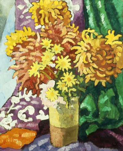 Vase mit Dahlien von Louis Valtat