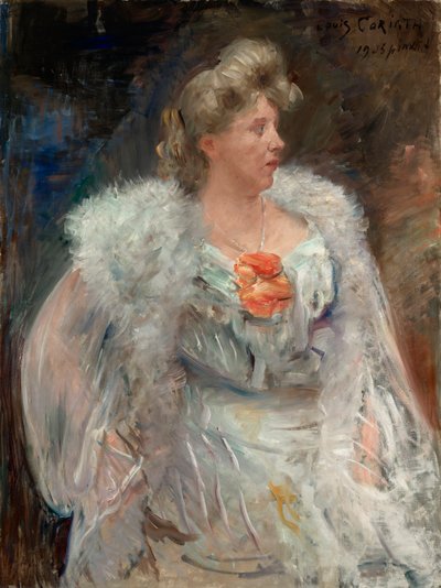 Die Sängerin Frieda Halbe von Lovis Corinth