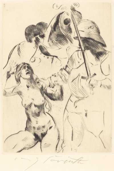 Frauenraub III von Lovis Corinth