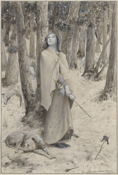 Johanna von Orleans hört die Stimmen von Luc Olivier Merson