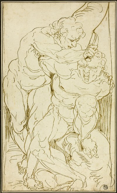 Apollo häutet Marsyas von Luca Cambiaso