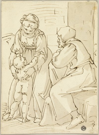 Heilige Familie von Luca Cambiaso