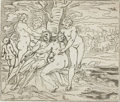 Venus trauert um den Tod von Adonis von Luca Cambiaso