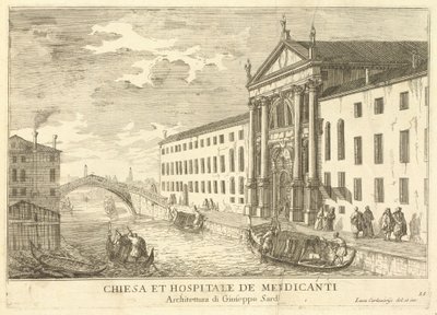 Chiesa et Hospitale de Mendicanti (Tafel 35) von Luca Carlevariis