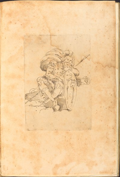 Druck aus dem Zeichenbuch von Luca Ciamberlano