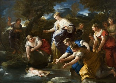 Das Auffinden des Moses, ca. 1685-1690 von Luca Giordano