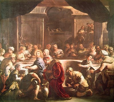 Das Hochzeitsfest zu Kana von Luca Giordano