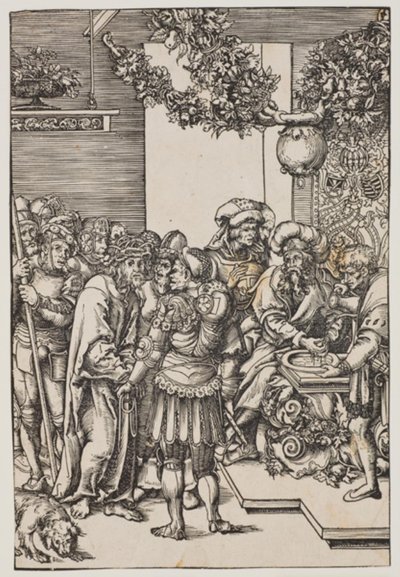 Pilatus wäscht seine Hände von Lucas Cranach d.Æ.
