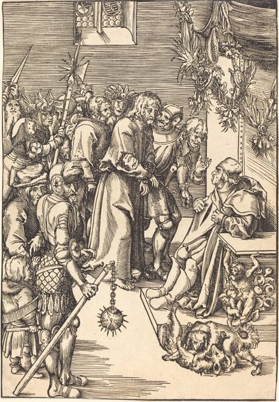 Christus vor Kaiphas von Lucas Cranach the Elder