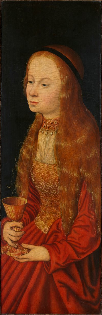 Heilige Barbara, frühes 16. Jahrhundert von Lucas Cranach the Elder