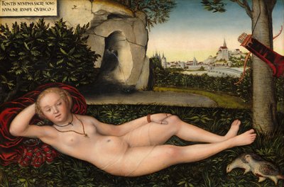 Die Nymphe des Frühlings von Lucas Cranach the Elder