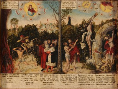 Gesetz und Gnade von Lucas Cranach the Younger