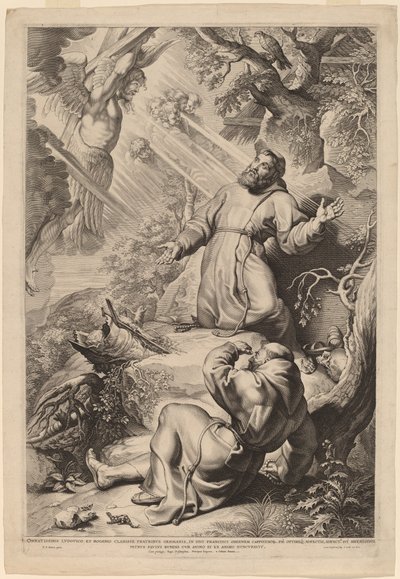 Der heilige Franziskus empfängt die Stigmata von Lucas Emil Vorsterman
