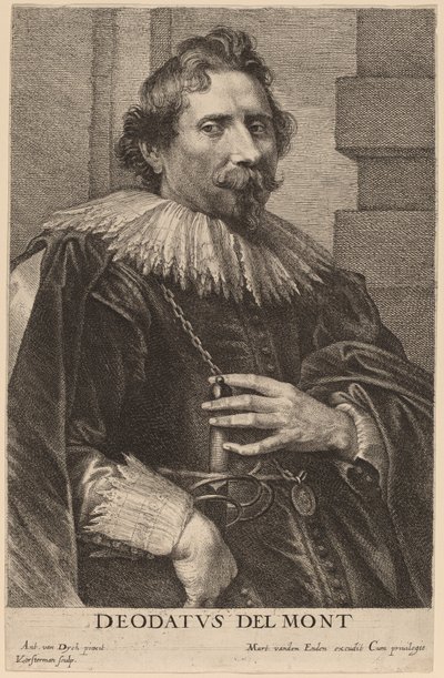 Deodat Delmont von Lucas Emil Vorsterman after Sir Anthony van Dyck