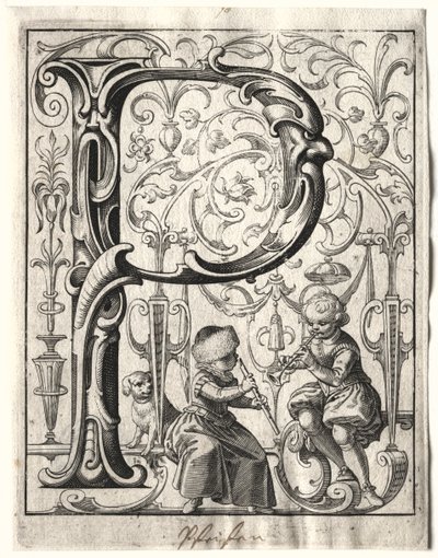 Neues ABC-Büchlein: P, 1627 von Lucas Kilian