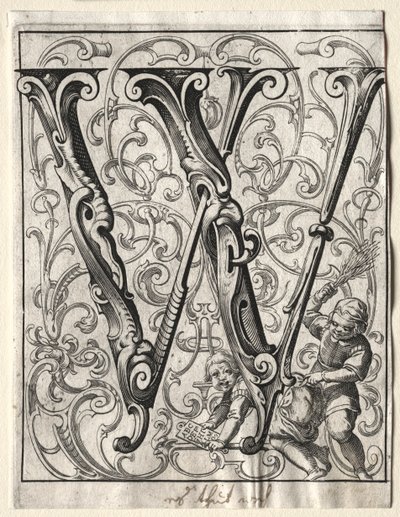 Neues ABC-Heft: W, 1627 von Lucas Kilian