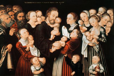 Jesus und die Kinder von Lucas the Elder Cranach