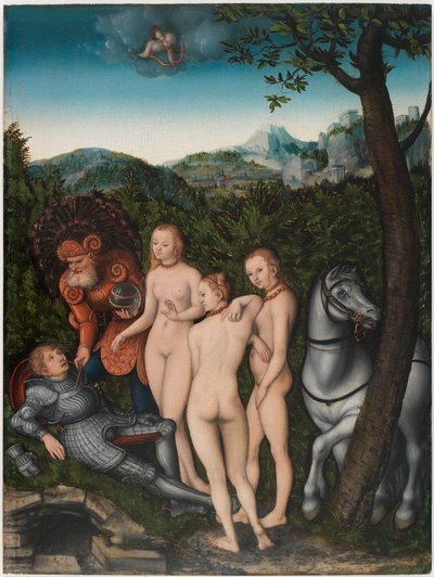 Das Urteil des Paris von Lucas the Elder Cranach