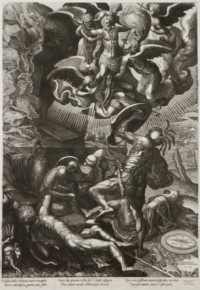 Die Auferstehung Christi, 1557 von Lucas van Doetechum
