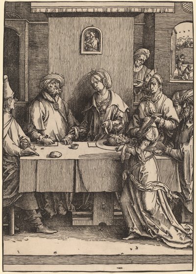 Herodes und Herodias von Lucas van Leyden