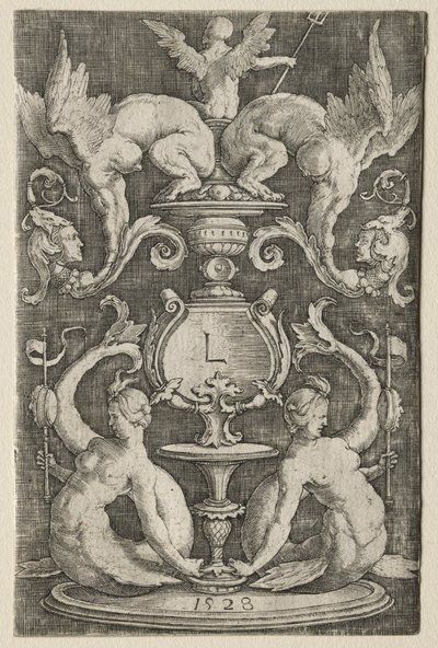 Ornamenttafel, 1528 von Lucas van Leyden