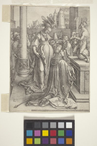 Salomons Götzendienst von Lucas van Leyden