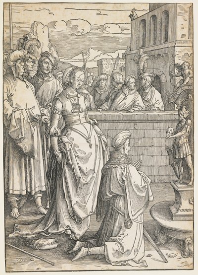 Salomos Götzendienst, ca. 1512 von Lucas van Leyden