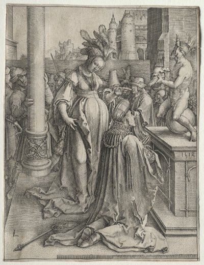 Salomons Götzendienst von Lucas van Leyden