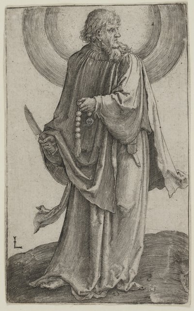 St. Bartholomäus, ca. 1511 (Gravur) von Lucas van Leyden