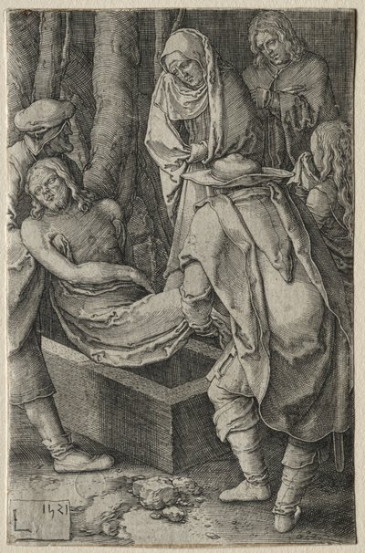 Die Passion: Die Beerdigung Christi von Lucas van Leyden