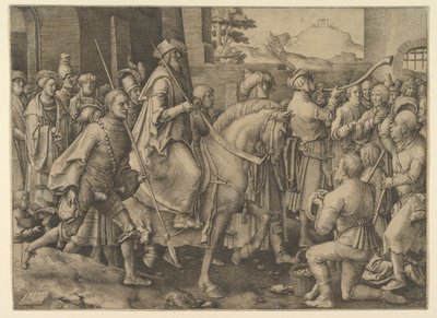 Der Triumph von Mordechai, 1515 von Lucas van Leyden