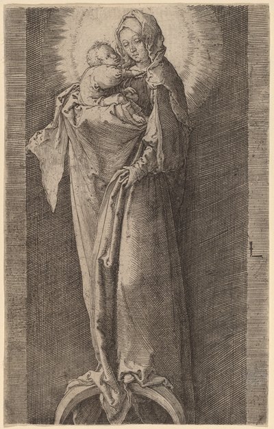 Die Jungfrau in der Nische von Lucas van Leyden