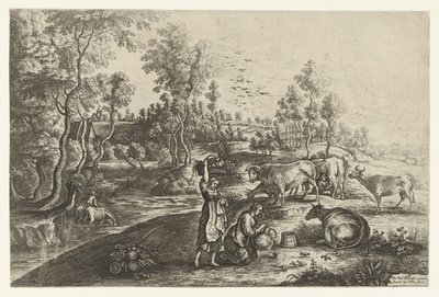 Bauernhof von Laeken von Lucas van Uden