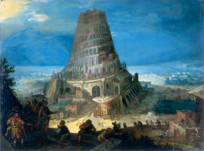 Der Turm zu Babel, 1595 von Lucas van Valckenborch