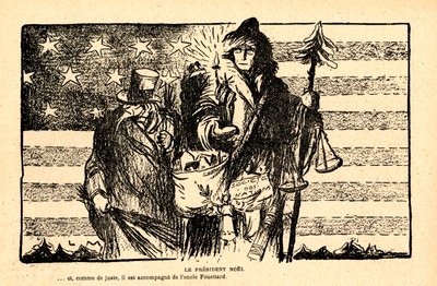 Le Rire rouge, Satirisch in Schwarz-Weiß von Lucien Metivet